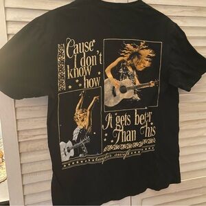 Fearless Taylor Swift rare Black Graphic Tee